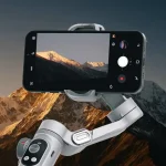 JBQ AxisFlow Gimbal Stabilizer Tripod for Smartphones with AI Tracking, 3-Axis Stabilization & Tripod Stand, Grey