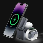 Anker 3 in 1 Wireless Charging Cube with MagSafe Y1811, 15W Foldable Magnetic Charger