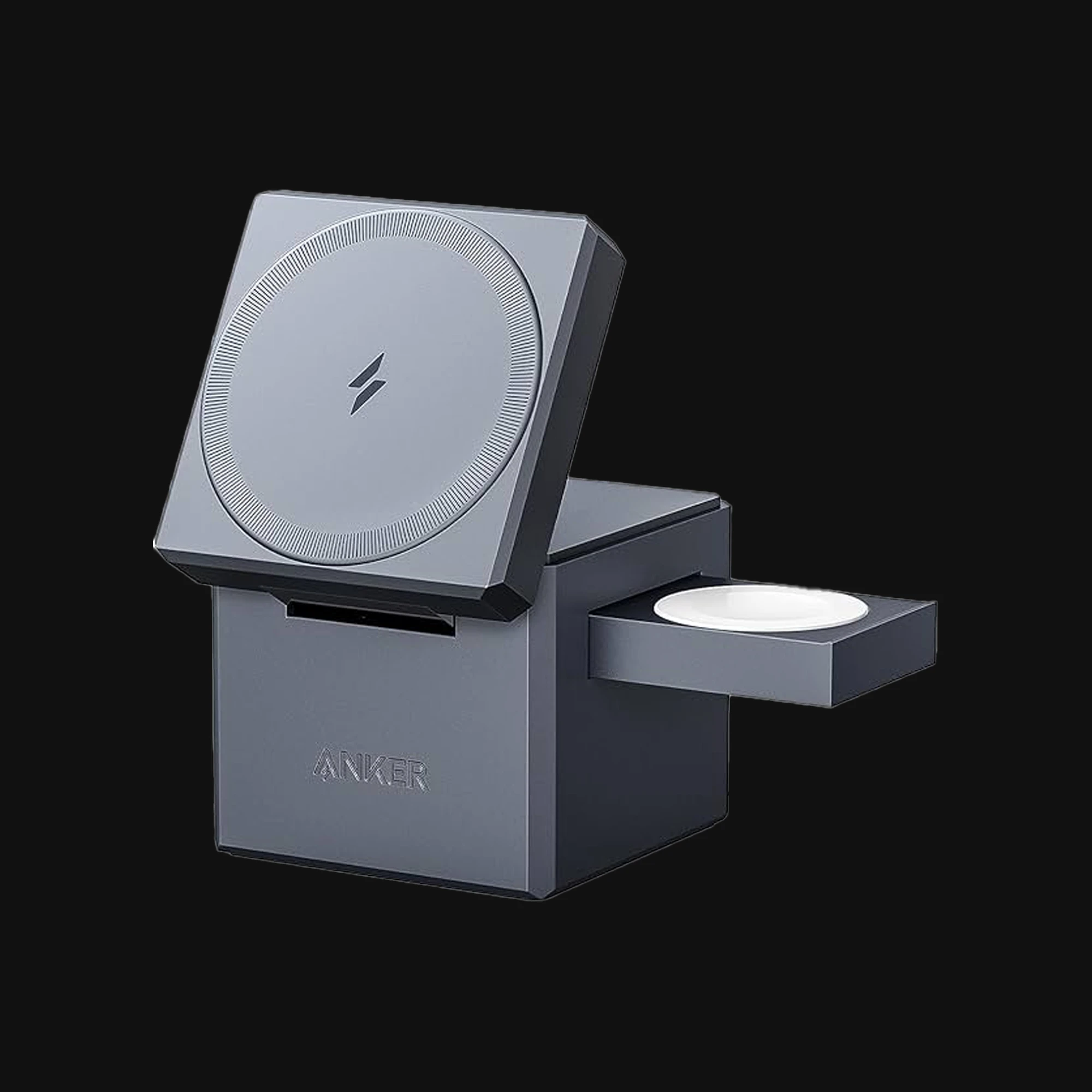 Anker 3 in 1 Wireless Charging Cube with MagSafe Y1811, 15W Foldable Magnetic Charger