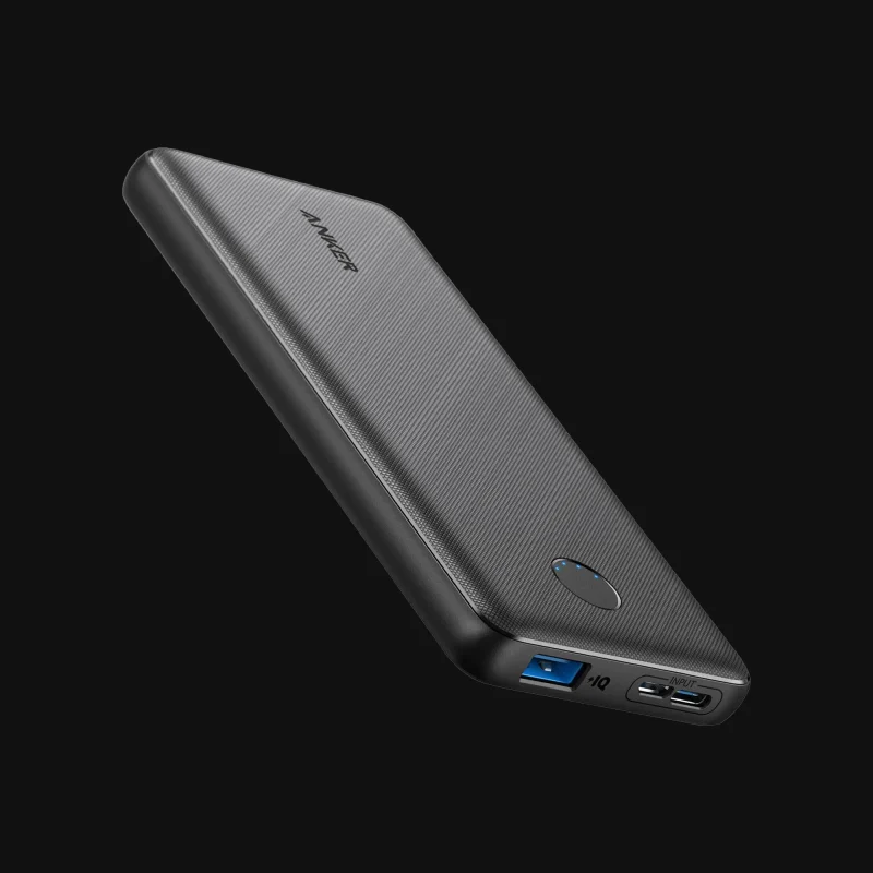 Anker 313 Power Bank 10000mAh Portable Charger, USB-C Input, Dual USB Output