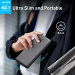 Anker 313 Power Bank 10000mAh Portable Charger, USB-C Input, Dual USB Output