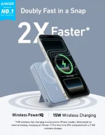 Anker MagGo 10000mAh Qi2 Certified MagSafe-Compatible Power Bank, 15W Wireless Charging, USB-C Fast Charging, Portable Magnetic Battery Pack for Travel and Daily iPhone Charging - Image 9
