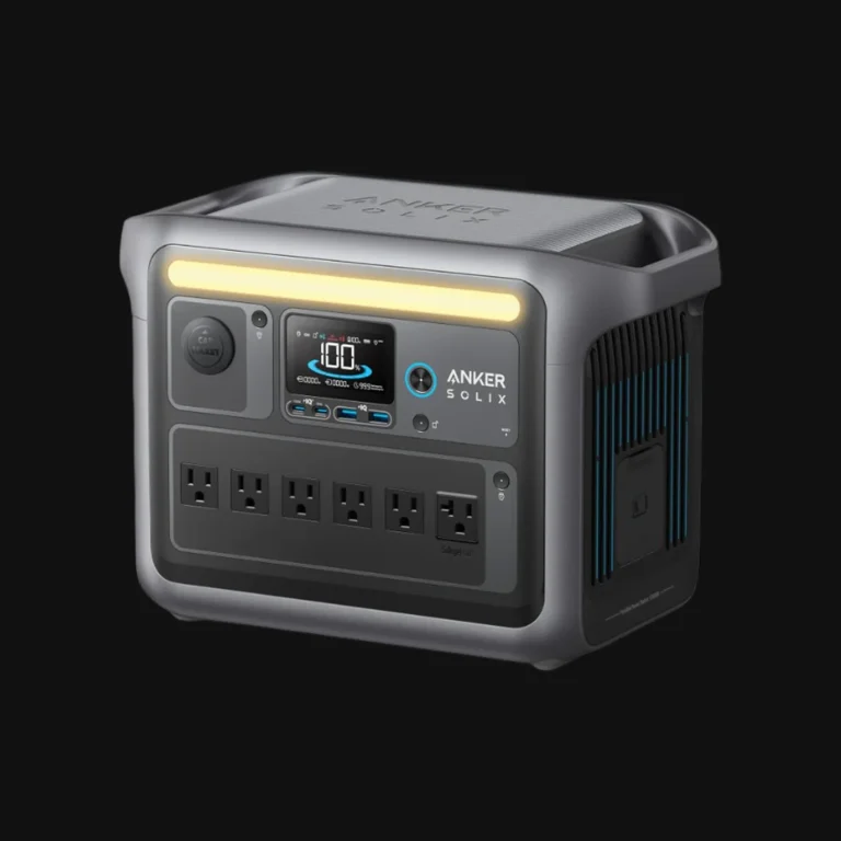 front view Anker SOLIX C1000 Portable Power Station, 1056Wh Capacity, 1800W Output