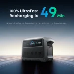 Anker SOLIX C1000 Portable Power Station, 1056Wh Capacity, 2000W Output, LiFePO4 Battery