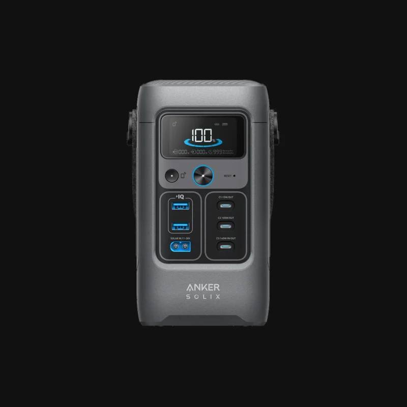 Anker SOLIX C200 DC Portable Power Station 192Wh 200W Compact Battery Generator for Travel and Small Device Charging
