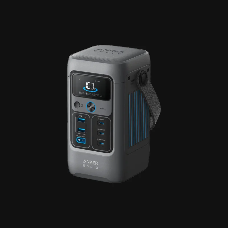 Anker SOLIX C200 DC Portable Power Station 192Wh 200W Compact Battery Generator for Travel and Small Device Charging