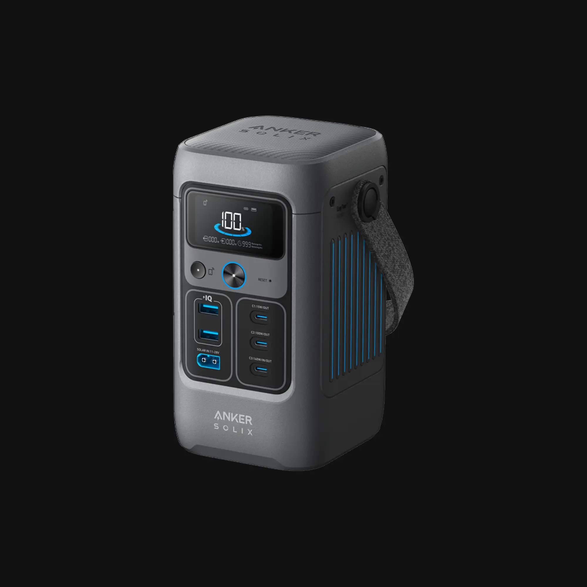 Anker SOLIX C200 DC Portable Power Station 192Wh 200W Compact Battery Generator for Travel and Small Device Charging