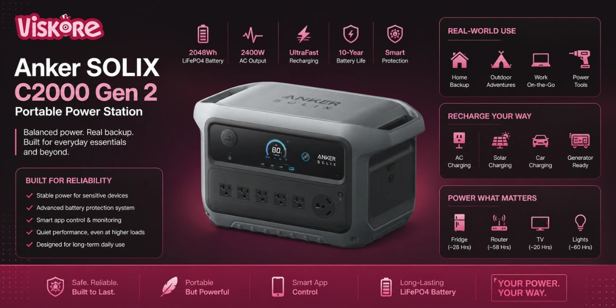 Anker SOLIX C2000 Gen 2 Portable Power Station