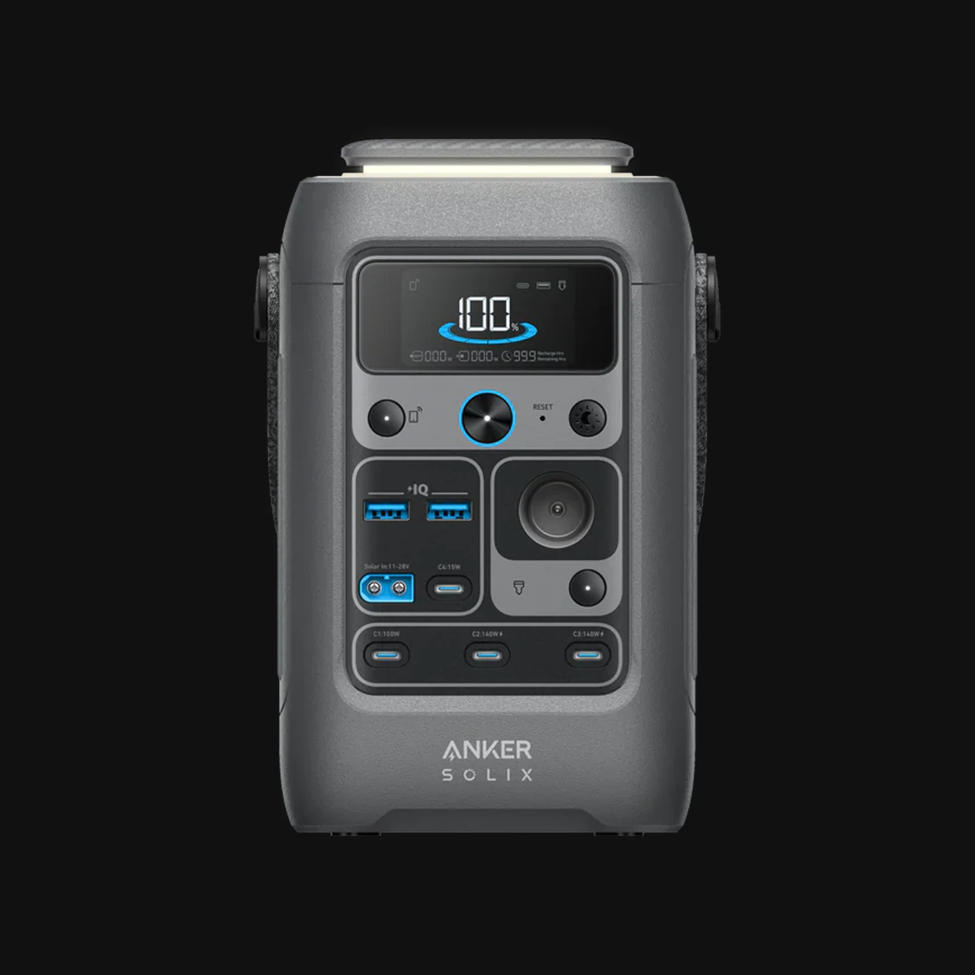 Anker SOLIX C300 DC Portable Power Station, 288Wh Capacity, 300W Output, Compact Battery