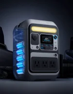 Anker SOLIX C300 Portable Power Station, 288Wh Capacity, 300W Output, LiFePO4 Battery Solar Generator, Compact Backup Power for Short Outages, Travel and Camping