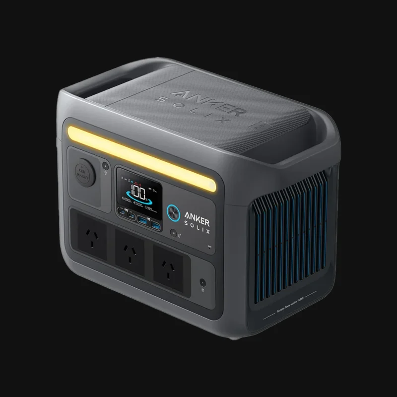 Anker SOLIX C800 Portable Power Station, 768Wh Capacity, 1200W Output, LiFePO4