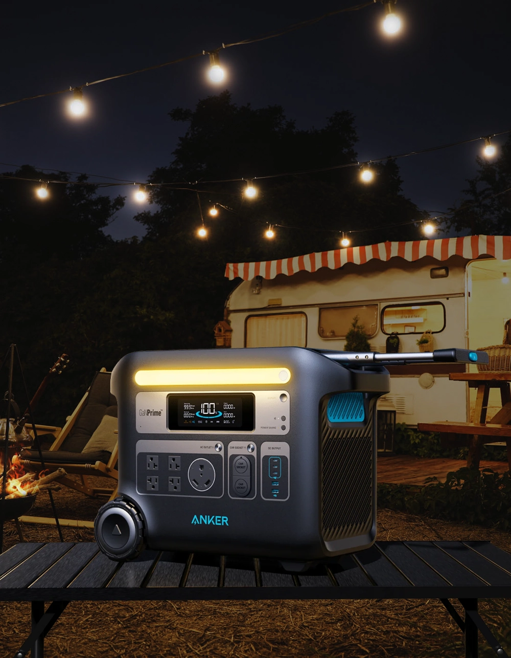 Anker SOLIX F2000 Portable Power Station, PowerHouse 767, 2400W Output, LiFePO4 Battery Solar Generator, High-Capacity Backup Power for Home Use, Camping and RV Travel Anker SOLIX F2000 Portable Power Station, PowerHouse 767, 2400W Output, LiFePO4 Battery Solar Generator, High-Capacity Backup Power for Home Use, Camping and RV Travel - Image 1