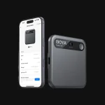 BOYA Notra AI Note Taker, Smart Recording and Transcription Device, 64GB Local Storage, AI Noise Cancellation, 10m Pickup Range, Up to 24 Hours Recording, for Meetings, Phone Calls and Bluetooth Earbud Conversations