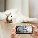 Enabot EBO SE Family Bot Smart Pet Robotic Camera with Wheels, 1080P Indoor Security Camera, 2500mAh Battery