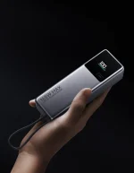 Xiaomi 165W Power Bank 10000mAh PB1165M, Integrated USB-C Cable, 165W Dual-Port Fast Charging, 90W Self-Charging, Compact Portable Power Bank for Travel, Laptop and Smartphone Charging