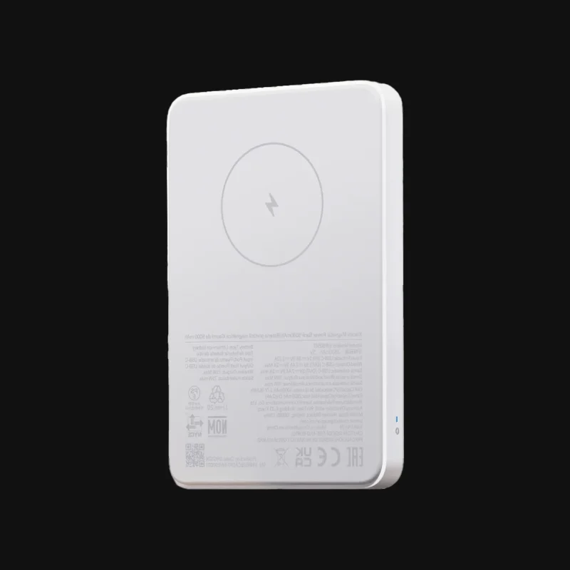 Xiaomi Magnetic Power Bank 5000mAh WPB0507, Magnetic Wireless Charging, USB-C Fast Charging