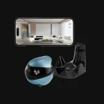 Enabot EBO Air 2 FamilyBot Indoor Security Camera Robot, 2K 2304 x 1296 Pet Camera, 360 AI Patrol, Two Way Audio, Auto Recharge, WiFi Smart Camera for Home Security and Pet Monitoring