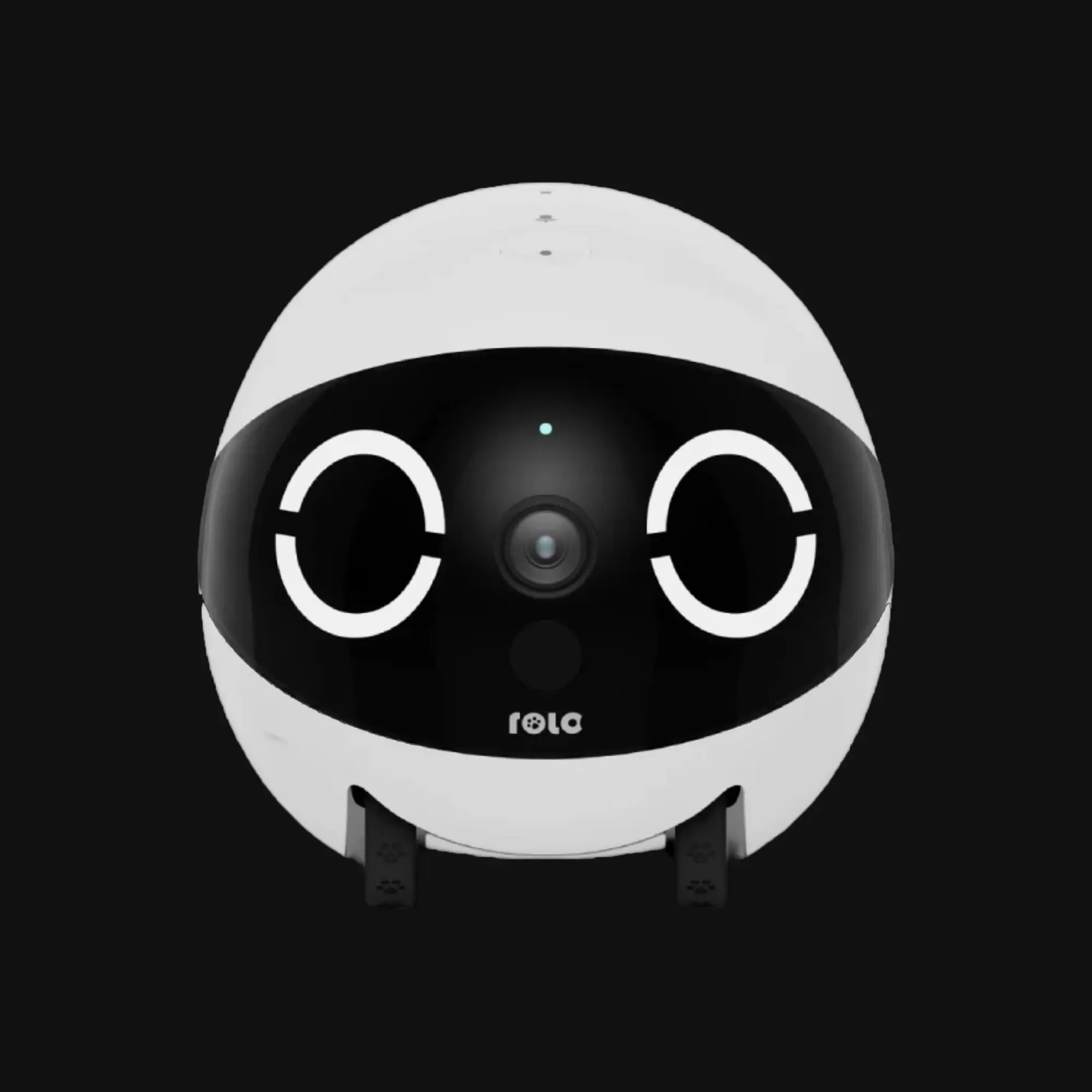 Enabot ROLA Mini Companion Robot, 2K QHD Pet Camera, 5000mAh Battery, Night Vision, Two-Way Audio, App Control, GCC Version, for Home Pet Monitoring and Remote Interaction